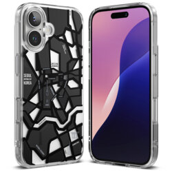 Husa iPhone 16 Plus Ringke Fusion Design, Seoul Map Black