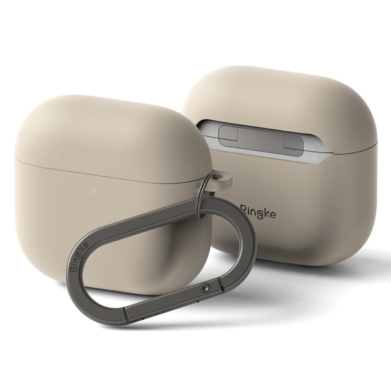 Husa AirPods 4 Ringke Silicone, gri