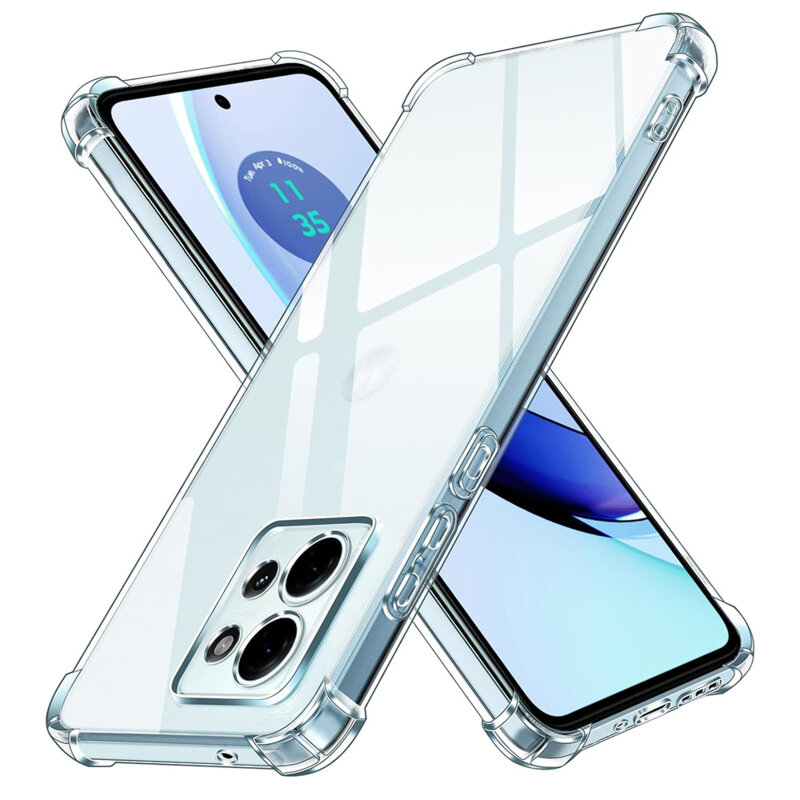 Husa Motorola Edge 50 Techsuit Shockproof Clear Silicone, transparenta