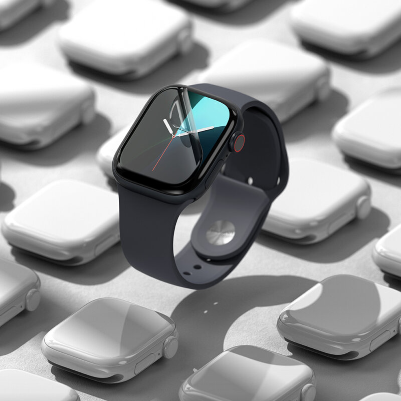 [Pachet 3x] Folie Apple Watch 10 46mm Ringke Dual Easy Film, transparenta