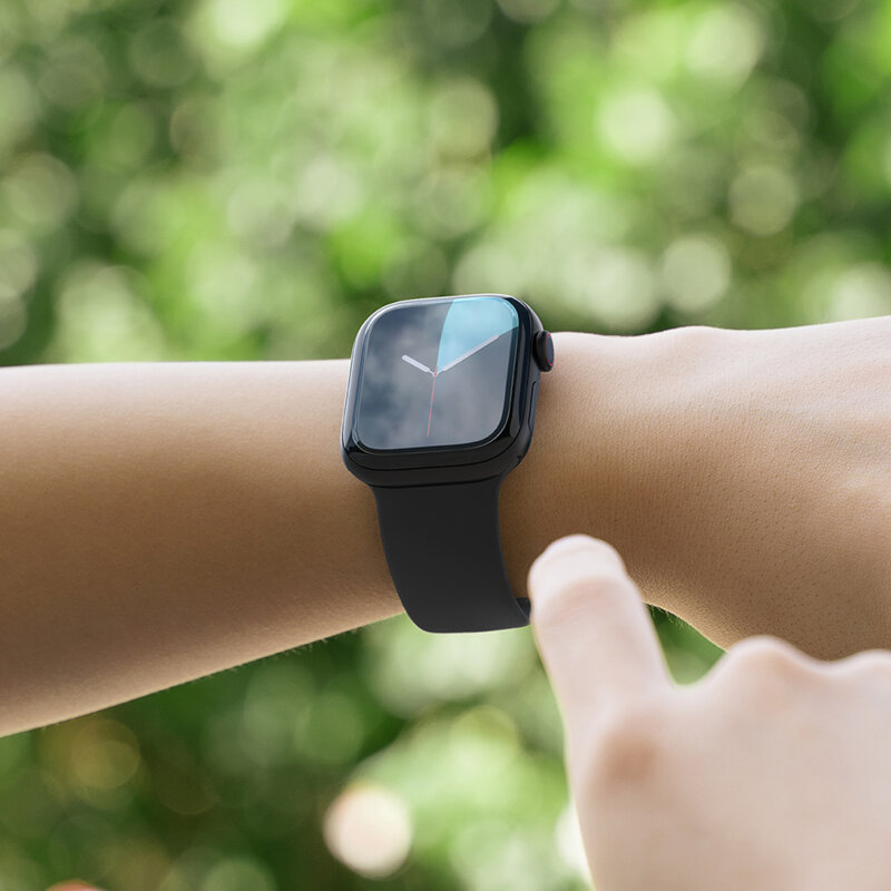 [Pachet 3x] Folie Apple Watch 10 46mm Ringke Dual Easy Film, transparenta