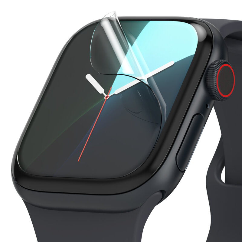 [Pachet 3x] Folie Apple Watch 10 42mm Ringke Dual Easy Film, transparenta