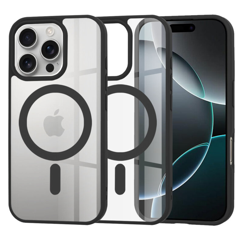 Husa iPhone 16 Pro Techsuit MagSafe Pro, negru