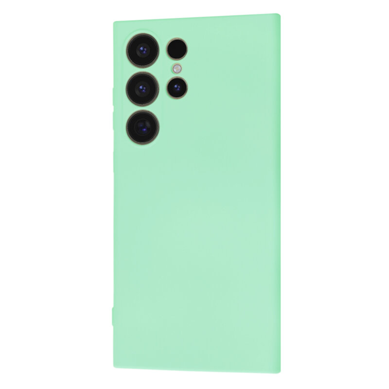 Husa silicon Samsung Galaxy S24 Ultra Techsuit SoftFlex MagSafe, verde deschis