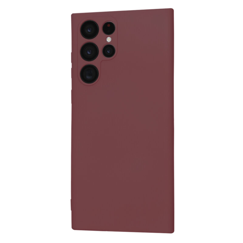 Husa silicon Samsung Galaxy S22 Ultra 5G Techsuit SoftFlex MagSafe, bordo