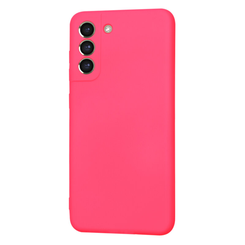 Husa silicon Samsung Galaxy S21 FE 5G Techsuit SoftFlex MagSafe, fucsia