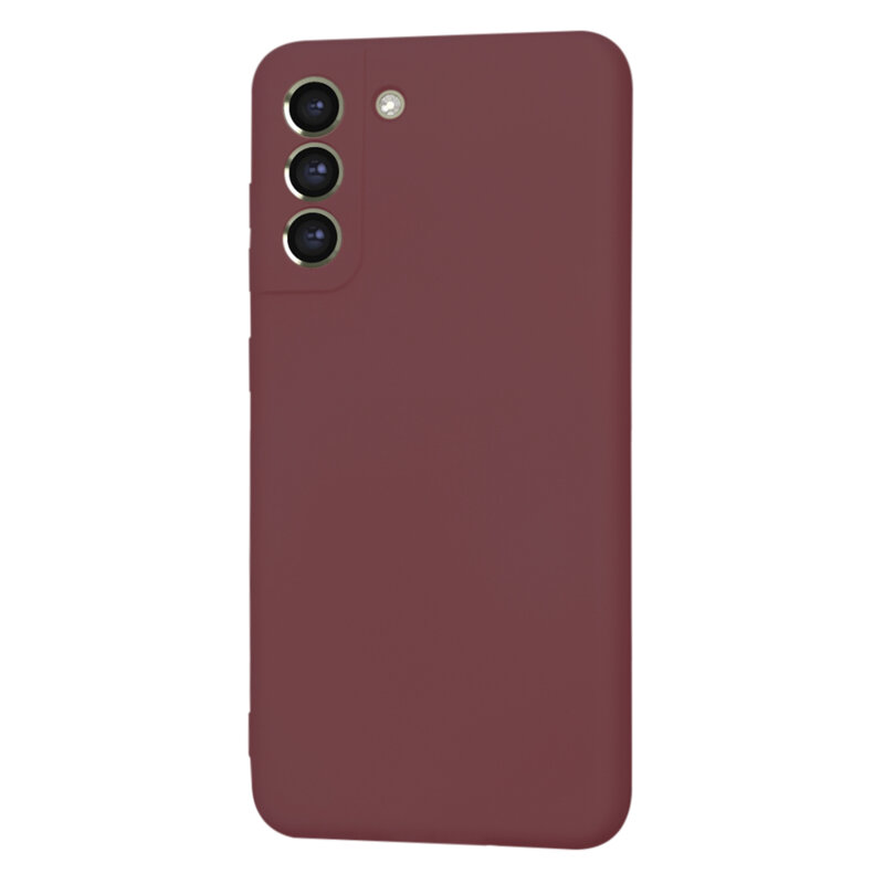 Husa silicon Samsung Galaxy S21 FE 5G Techsuit SoftFlex MagSafe, bordo