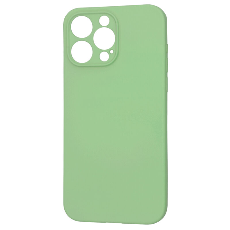Husa silicon iPhone 15 Pro Max Techsuit SoftFlex MagSafe, verde deschis