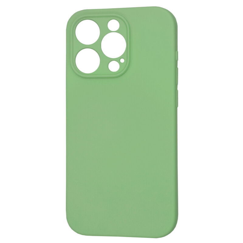 Husa silicon iPhone 15 Pro Techsuit SoftFlex MagSafe, verde deschis
