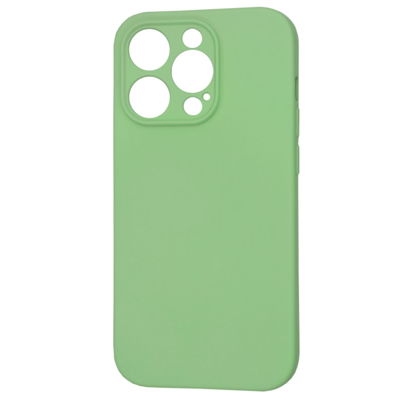 Husa silicon iPhone 14 Pro Techsuit SoftFlex MagSafe, verde deschis
