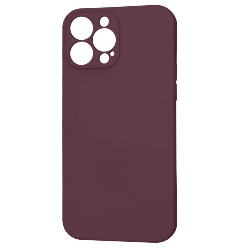 Husa silicon iPhone 13 Pro Max Techsuit SoftFlex MagSafe, bordo