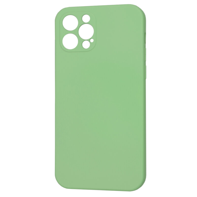 Husa silicon iPhone 12 Pro Techsuit SoftFlex MagSafe, verde deschis
