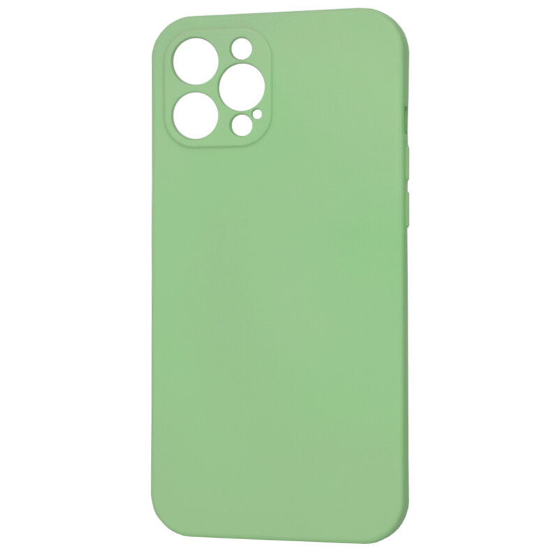 Husa silicon iPhone 12 Pro Max Techsuit SoftFlex MagSafe, verde deschis