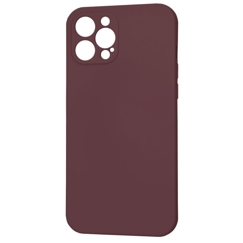Husa silicon iPhone 12 Pro Max Techsuit SoftFlex MagSafe, bordo