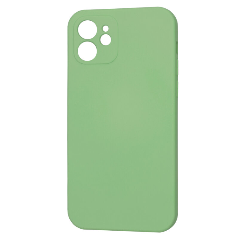 Husa silicon iPhone 12 Techsuit SoftFlex MagSafe, verde deschis
