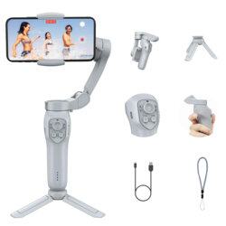 Gimbal premium Bluetooth pentru telefon Techsuit, L7C Pro Plus