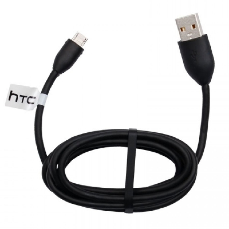 Cablu de date Original HTC DC-M410 Micro-USB Negru Bulk
