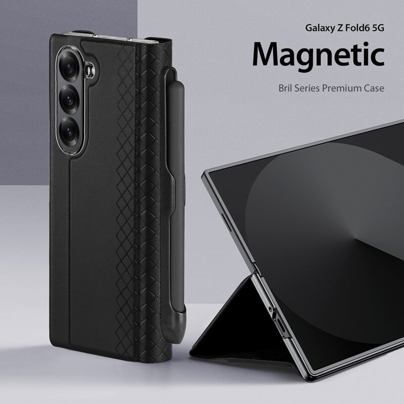 Husa Samsung Galaxy Z Fold6 Dux Ducis Bril Pen, albastru