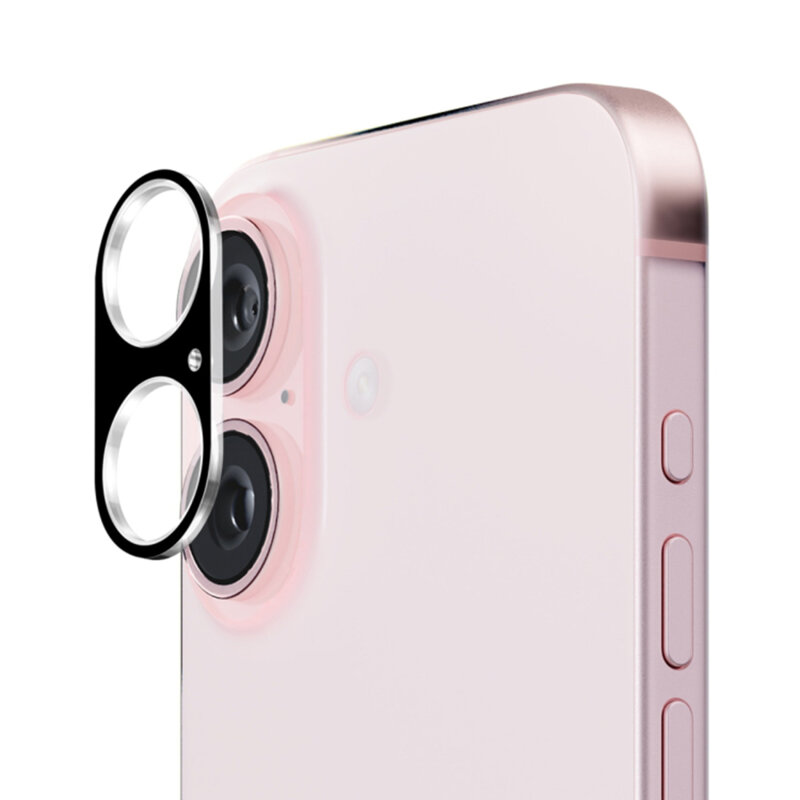 Folie camera iPhone 16 Techsuit Full Glass, negru