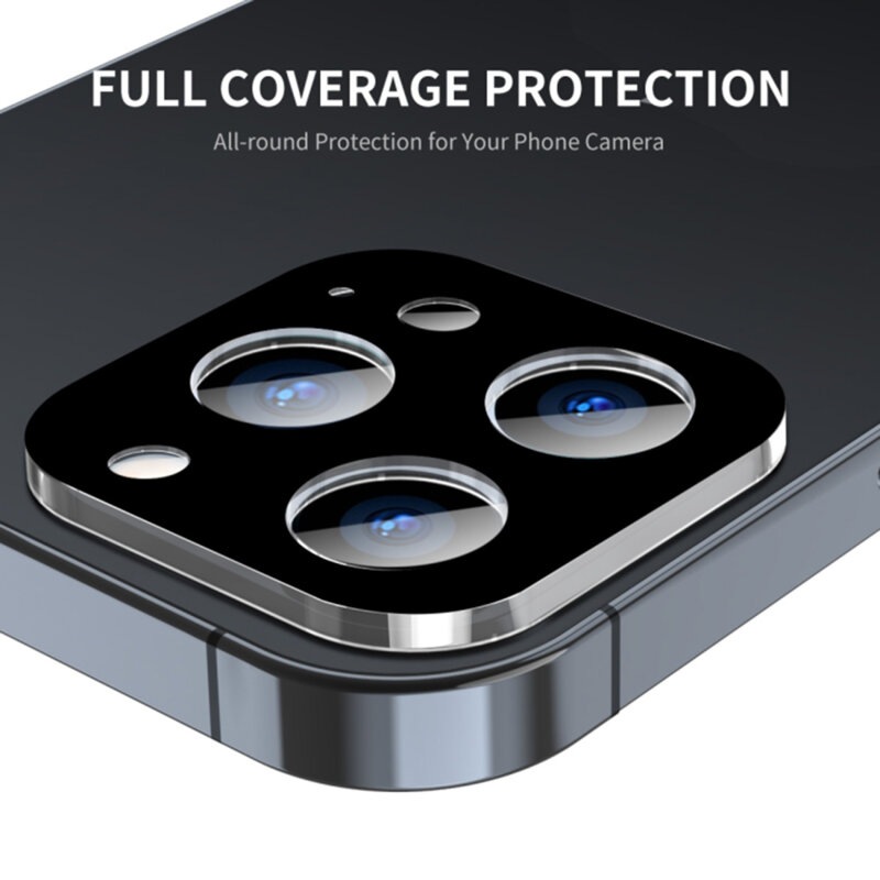 Folie camera iPhone 16 Techsuit Full Glass, negru