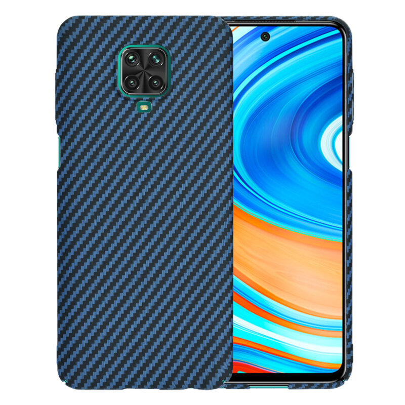 Husa Xiaomi Redmi Note 9 Pro Techsuit Carbonite FiberShell, cyan