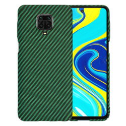 Husa Xiaomi Redmi Note 9S Techsuit Carbonite FiberShell, verde