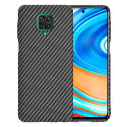 Husa Xiaomi Redmi Note 9S Techsuit Carbonite FiberShell, negru
