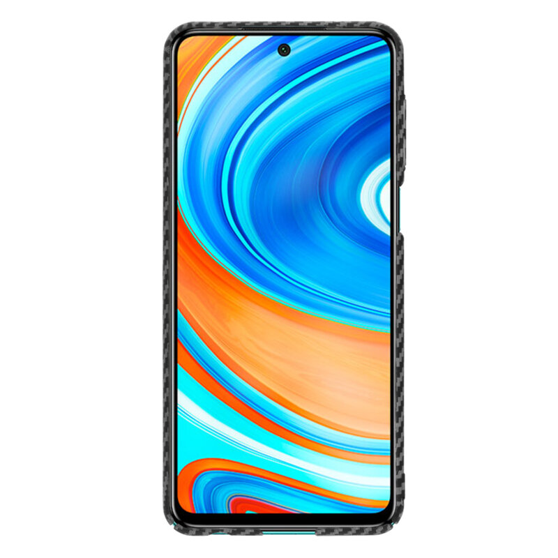 Husa Xiaomi Redmi Note 9S Techsuit Carbonite FiberShell, negru