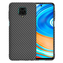 Husa Xiaomi Redmi Note 9 Pro Max Techsuit Carbonite FiberShell, negru