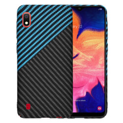 Husa Samsung Galaxy A10 Techsuit Carbonite FiberShell, bleu