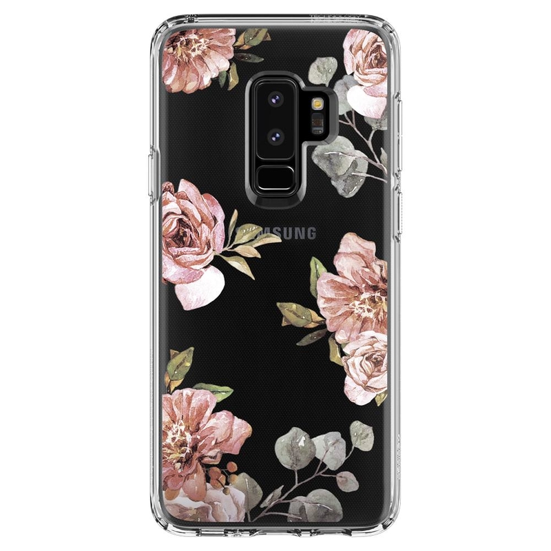 Bumper Samsung Galaxy S9 Plus Spigen Liquid Crystal Blossom - Flower
