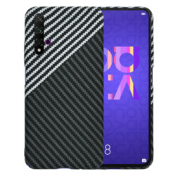 Husa Huawei Nova 5T Techsuit Carbonite FiberShell, gri