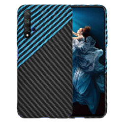 Husa Huawei Honor 20 Techsuit Carbonite FiberShell, bleu