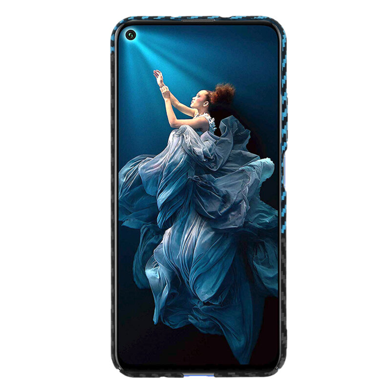 Husa Huawei Honor 20 Techsuit Carbonite FiberShell, bleu
