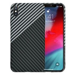 Husa iPhone XS Techsuit Carbonite FiberShell, gri
