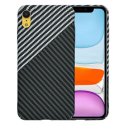 Husa iPhone XR Techsuit Carbonite FiberShell, gri