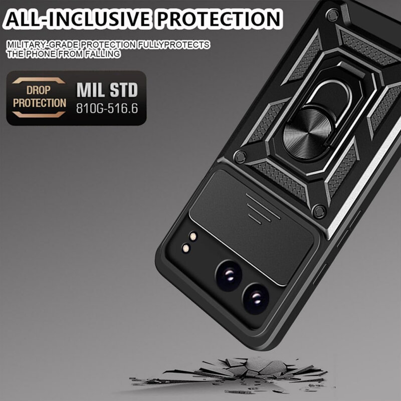 Husa OnePlus Nord 4 protectie camera Techsuit CamShield Series, albastru