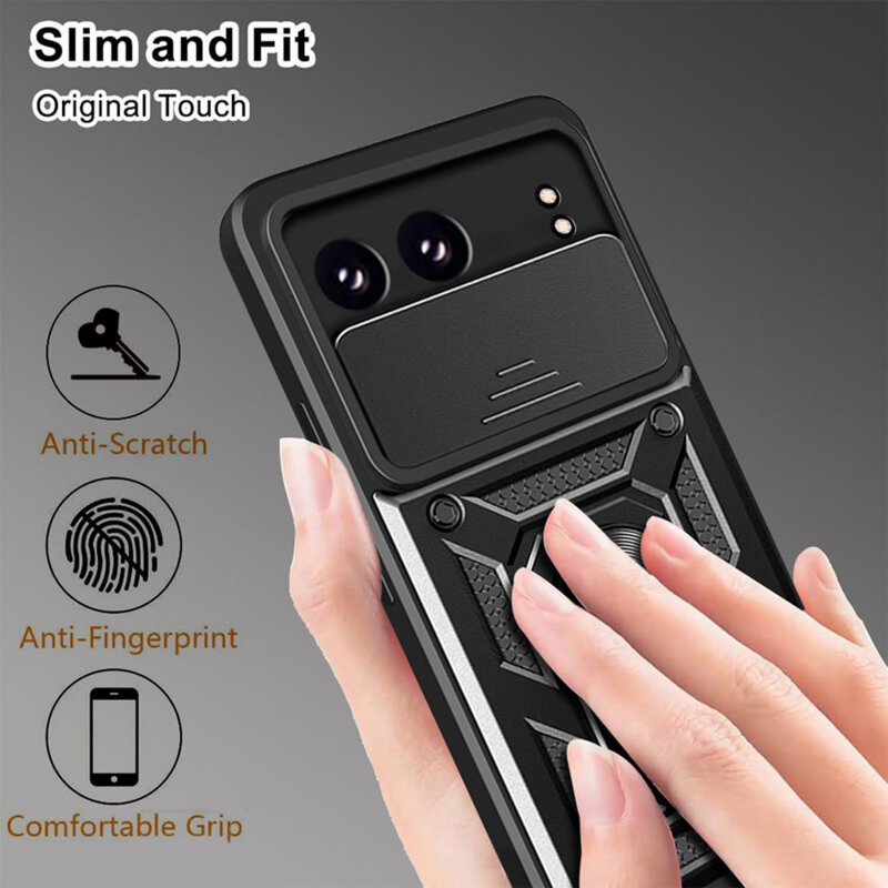 Husa OnePlus Nord 4 protectie camera Techsuit CamShield Series, albastru