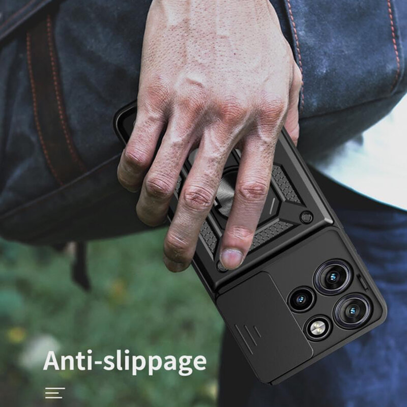 Husa Motorola Edge 50 protectie camera Techsuit CamShield Series, albastru