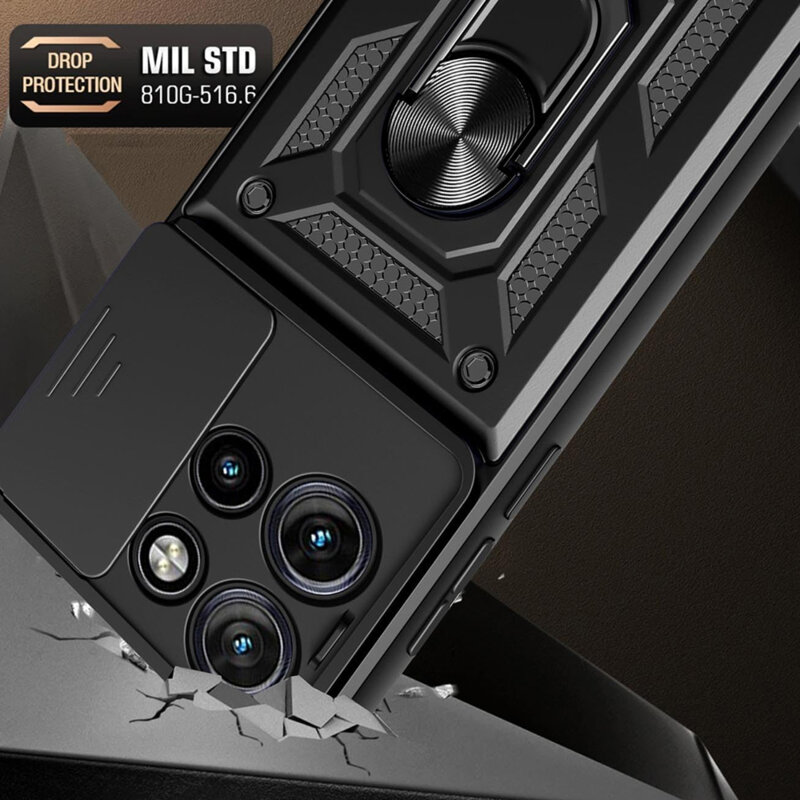 Husa Motorola Edge 50 protectie camera Techsuit CamShield Series, albastru