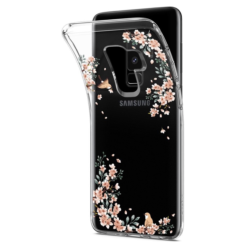 Bumper Samsung Galaxy S9 Plus Spigen Liquid Crystal Blossom - Nature