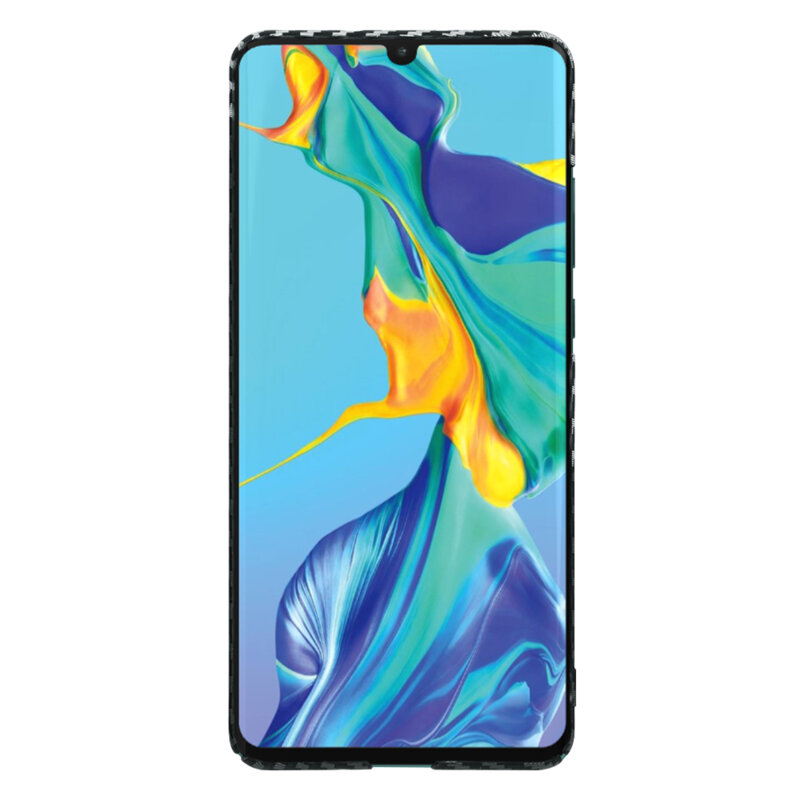 Husa Huawei P30 Pro Techsuit Carbonite FiberShell, gri