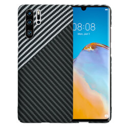 Husa Huawei P30 Pro New Edition Techsuit Carbonite FiberShell, gri