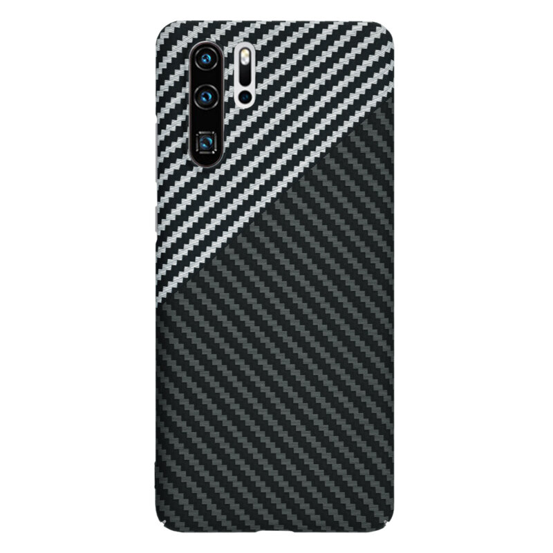 Husa Huawei P30 Pro New Edition Techsuit Carbonite FiberShell, gri