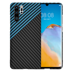 Husa Huawei P30 Pro New Edition Techsuit Carbonite FiberShell, bleu