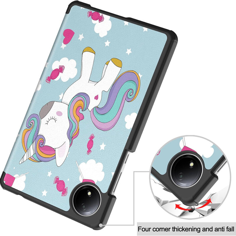 Husa Xiaomi Redmi Pad SE 8.7 Techsuit FoldPro, Unicorn