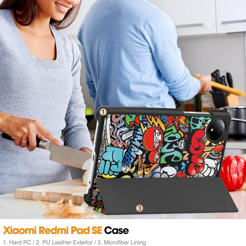 Husa Xiaomi Redmi Pad SE 8.7 Techsuit FoldPro, Urban Vibe
