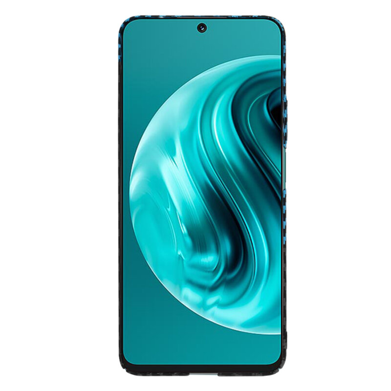 Husa Huawei nova 12i Techsuit Carbonite FiberShell, bleu