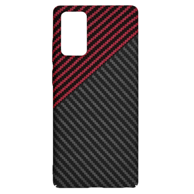 Husa Samsung Galaxy Note 20 Techsuit Carbonite FiberShell, rosu inchis
