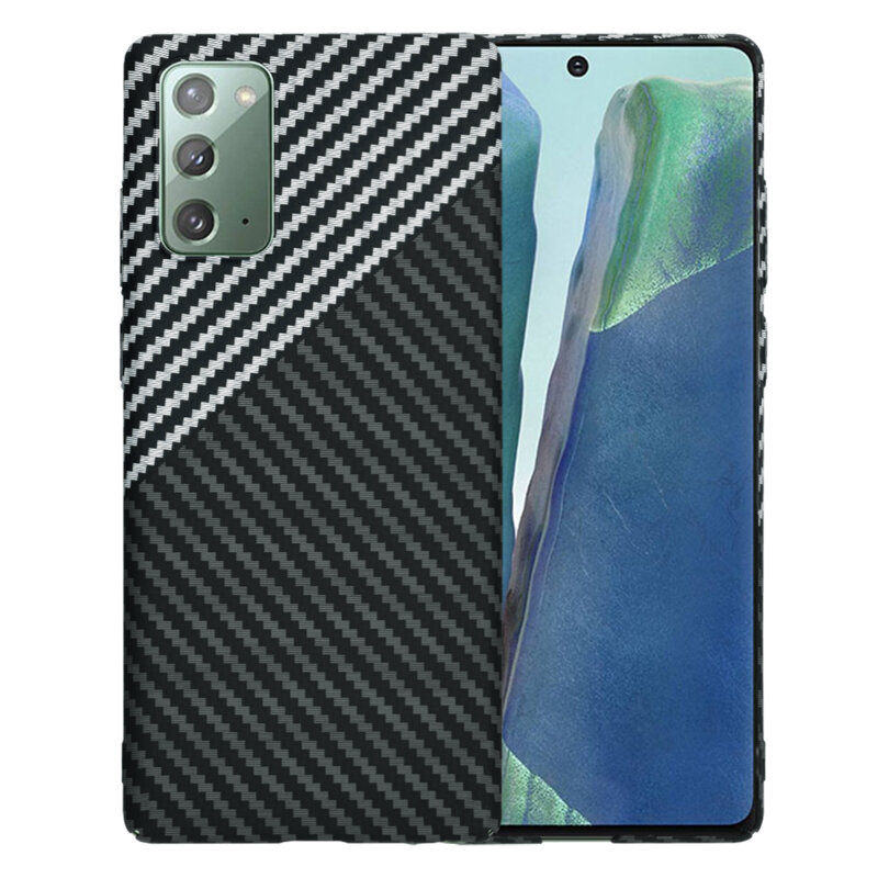 Husa Samsung Galaxy Note 20 Techsuit Carbonite FiberShell, gri